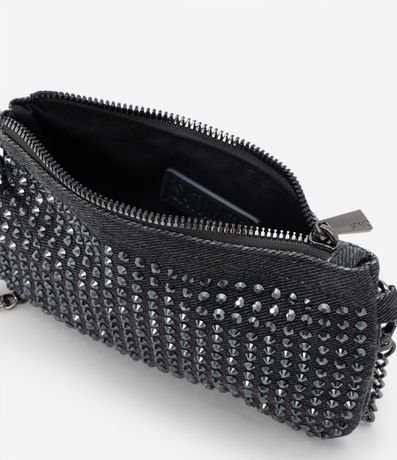 Bolsillo Transversal Pequeña con Aplicaciones y Bandolera en Cadena 4