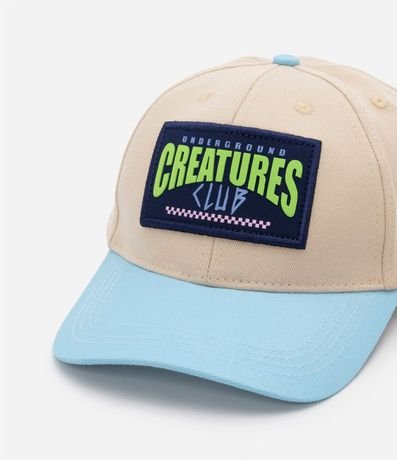 Gorra Ala Curva en Algodón con Bordado Creatures Club 5