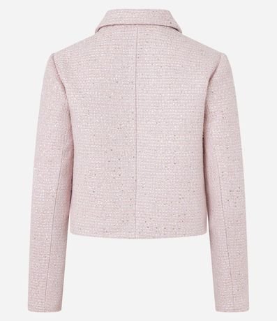 Campera en Tweed con Bolsillos Delanteros y Botones Estilo Escudo 9