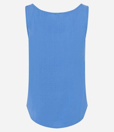 Blusa Musculosa en Viscosa con Cuello Redondo 8