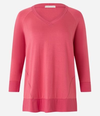 Blusa Básica en Viscosa sin Sisa con Manga 3/4 6