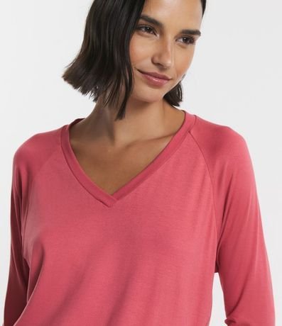 Blusa Básica en Viscosa sin Sisa con Manga 3/4 3