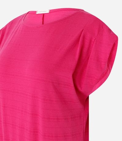 Blusa Muscle Tee en Algodón con Pliegas en el Hombro y Elástico en la Barra 2