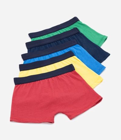 Kit 05 Calzoncillos Boxer Infantiles en Media Malla - Talle 2 al 14 años 2