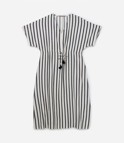 Vestido Midi en Viscosa con Estampado Rayado Curve & Plus Size 5