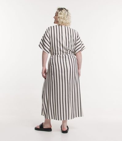 Vestido Midi en Viscosa con Estampado Rayado Curve & Plus Size 2