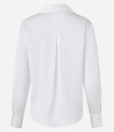 Camisa en Satén con Recortes y Botones 7