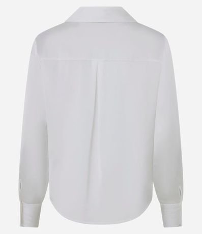 Camisa en Satén con Recortes y Botones 8