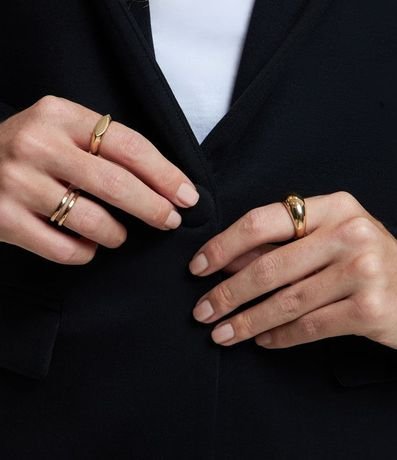 Blazer en Punto Roma con Botón Único y Capucha 3