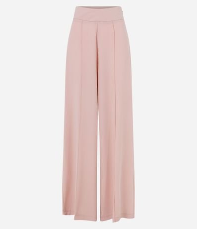 Pantalón Pantalona en Crepé con Friso Delantero 6
