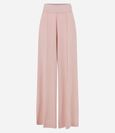 Pantalón Pantalona en Crepé con Friso Delantero 5