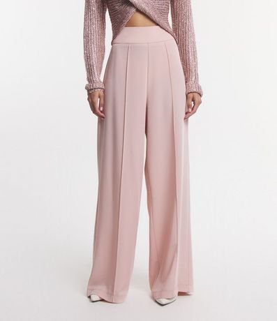 Pantalón Pantalona en Crepé con Friso Delantero 2