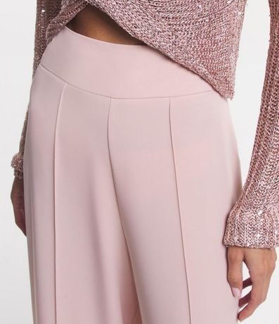 Pantalón Pantalona en Crepé con Friso Delantero 4