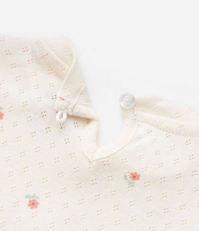 Body Infantil Texturizado con Volado en el Hombro - Talle RN a 24 meses 5