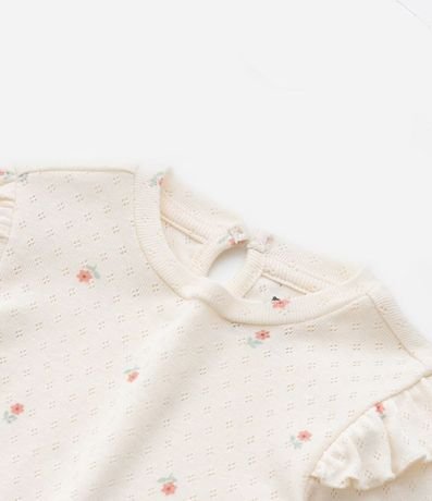 Body Infantil Texturizado con Volado en el Hombro - Talle RN a 24 meses 6