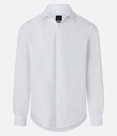 Camisa Regular en Microfibra con Cuello Inglés y Manga Larga 6
