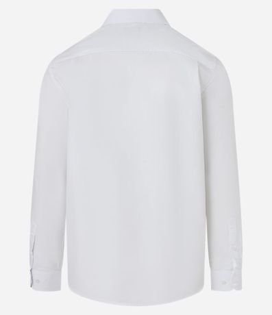Camisa Regular en Microfibra con Cuello Inglés y Manga Larga 7