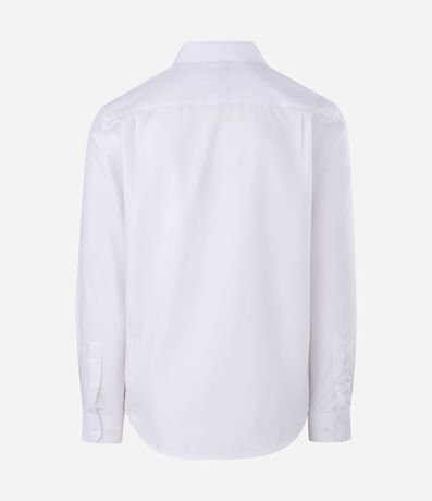 Camisa Regular en Microfibra con Cuello Inglés y Manga Larga 7