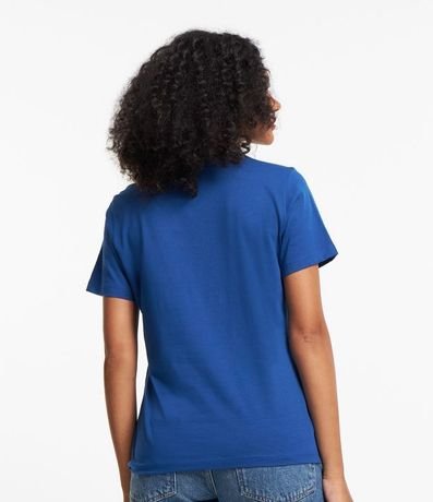 Blusa Alargada Básica en Algodón con Cuello Redondo y Manga Corta 3