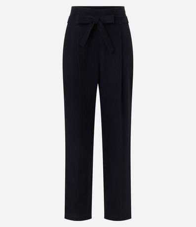 Pantalón Carrot Sastrería en Terciopelo con Lazo Delantero 5