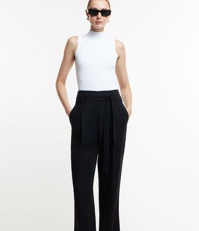 Pantalón Carrot Sastrería en Terciopelo con Lazo Delantero 2