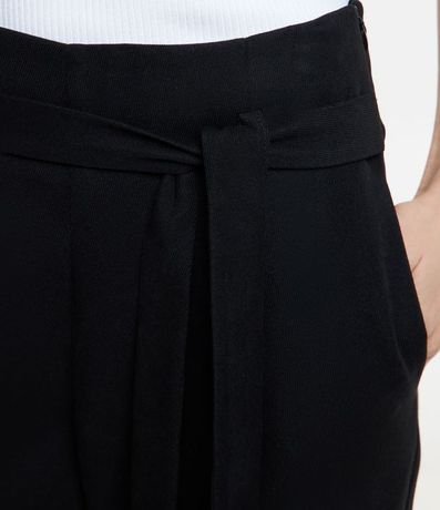 Pantalón Carrot Sastrería en Terciopelo con Lazo Delantero 4