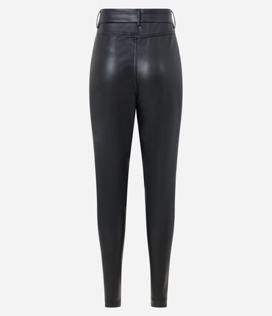 Pantalón Skinny en PU con Bolsillos Fake 6