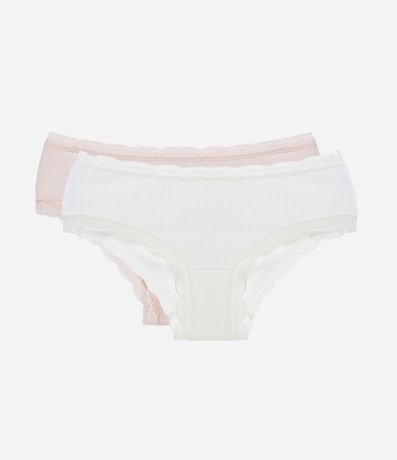 Kit 02 Bombachas Boyshort con Textura Acanalada 5