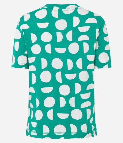 Blusa en Viscosa con Nudo Lateral y Estampa Geométrica 7