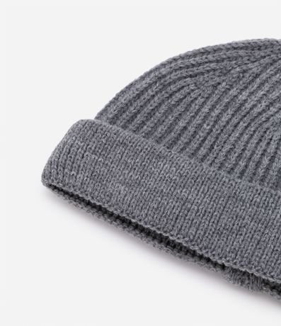 Gorro en Punto con Dobra en Bajo y Texturas 2