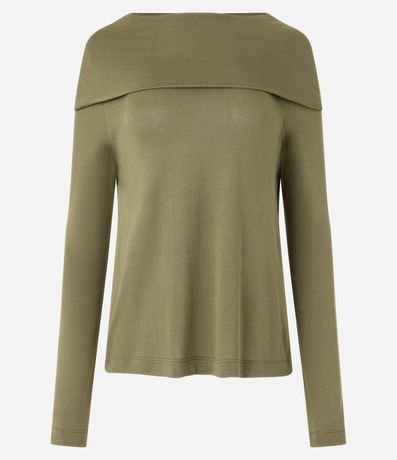 Blusa con Cuello Ancho Manga Larga en Viscosa 6