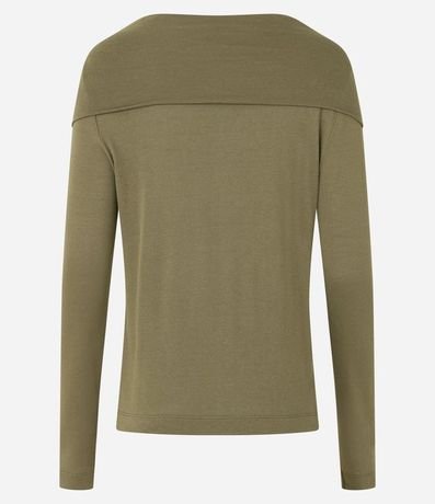 Blusa con Cuello Ancho Manga Larga en Viscosa 8