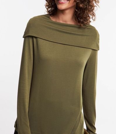 Blusa con Cuello Ancho Manga Larga en Viscosa 4