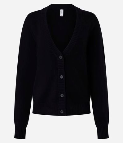 Cardigan Corto de Punto con Botones 5