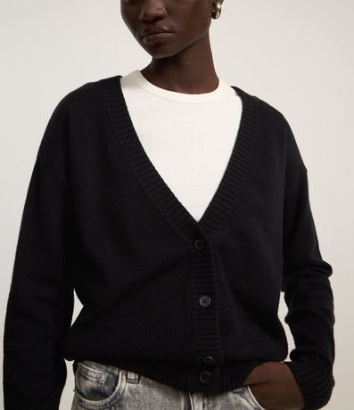 Cardigan Corto de Punto con Botones 4
