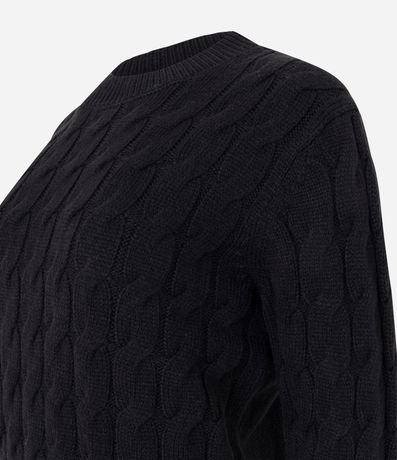 Suéter de Punto Pesado con Textura Trenzada 6