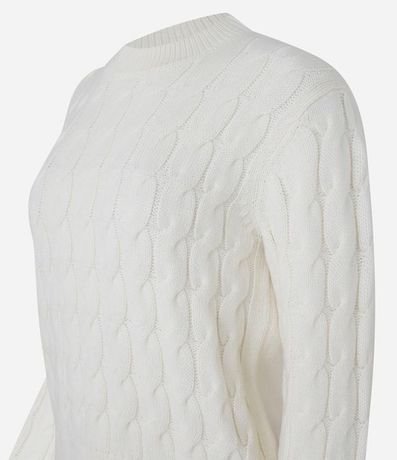 Suéter de Punto Pesado con Textura Trenzada 9