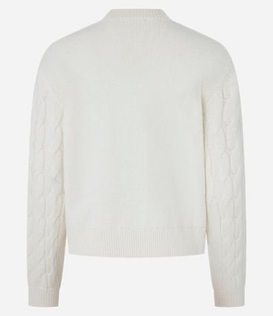 Suéter de Punto Pesado con Textura Trenzada 10