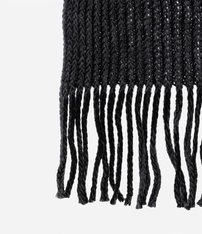 Bufanda de Punto con Flecos y Efecto Melange 3
