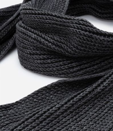 Bufanda de Punto con Flecos y Efecto Melange 4