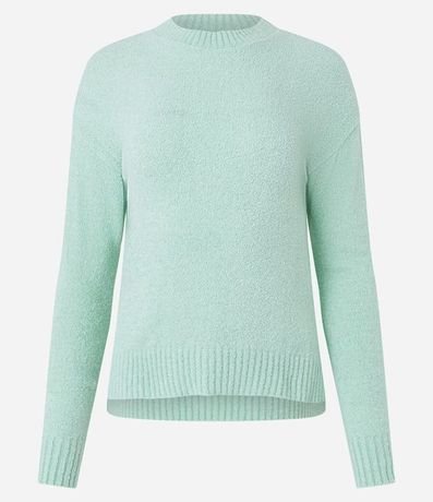 Suéter en Tejido de Punto Texturizado con Sisa Deslocada 6