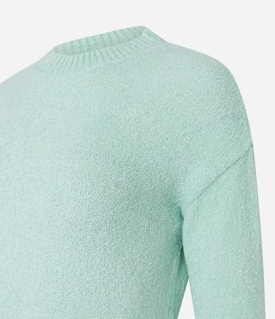 Suéter en Tejido de Punto Texturizado con Sisa Deslocada 7