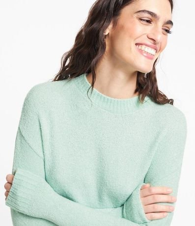 Suéter en Tejido de Punto Texturizado con Sisa Deslocada 5