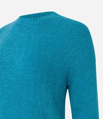 Suéter en Tejido de Punto Texturizado con Sisa Deslocada 7