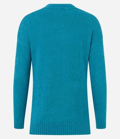 Suéter en Tejido de Punto Texturizado con Sisa Deslocada 8