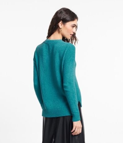 Suéter en Tejido de Punto Texturizado con Sisa Deslocada 4