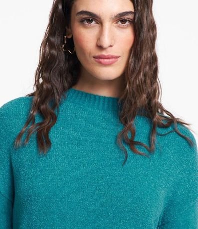 Suéter en Tejido de Punto Texturizado con Sisa Deslocada 5