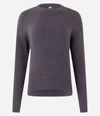 Suéter en Tejido de Punto Texturizado con Sisa Deslocada 7