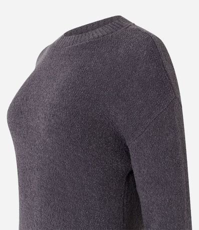 Suéter en Tejido de Punto Texturizado con Sisa Deslocada 8