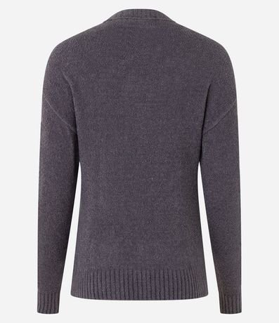 Suéter en Tejido de Punto Texturizado con Sisa Deslocada 9